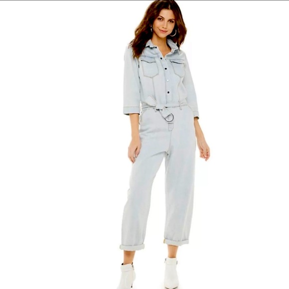 Jennifer Lopez Pants - Denim Utility Jumpsuit